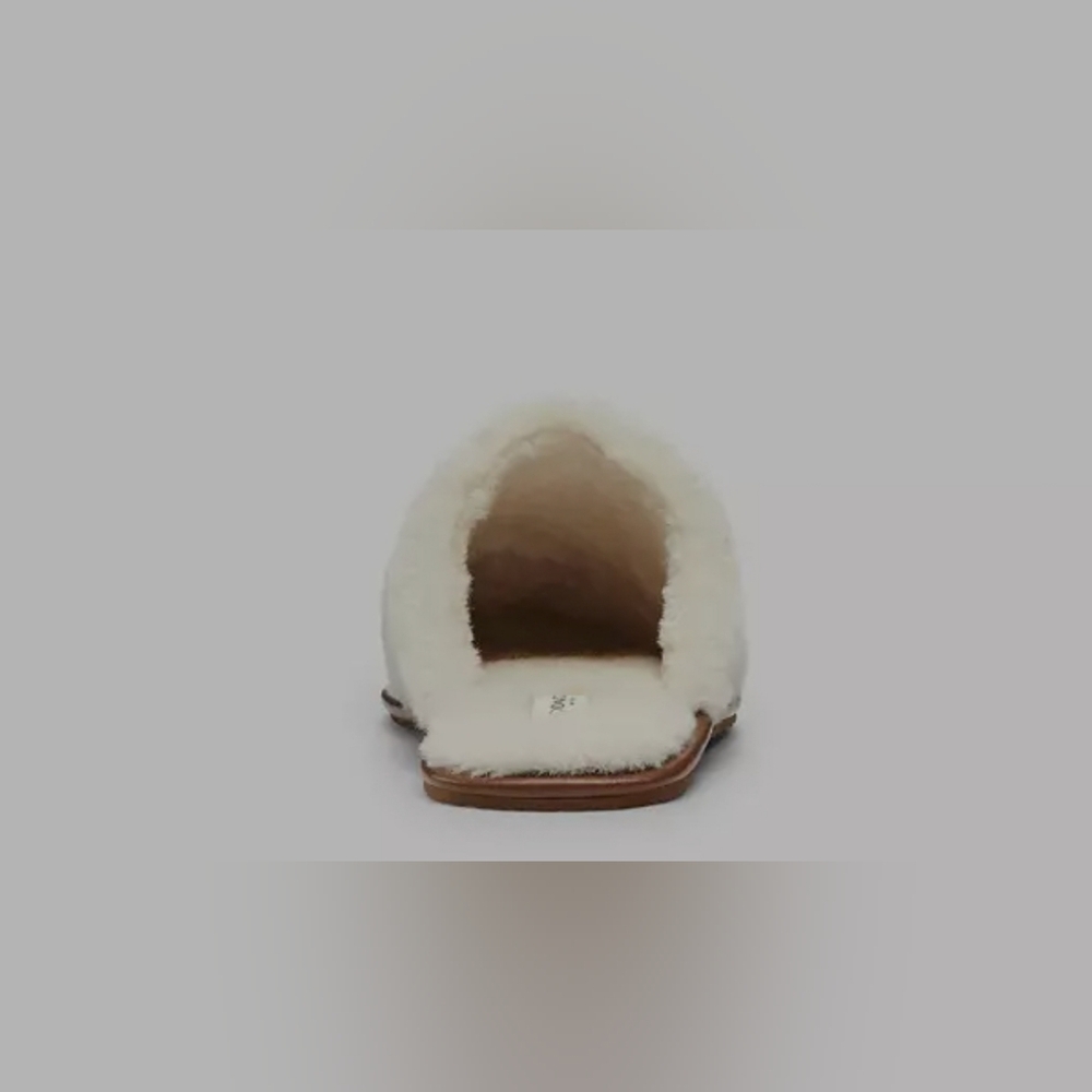 NWOT Coach Ziva Brown Signature Shearling Slippers Size 5 - Picture 3 of 3
